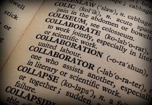 The meaning of collaboration in the dictionary